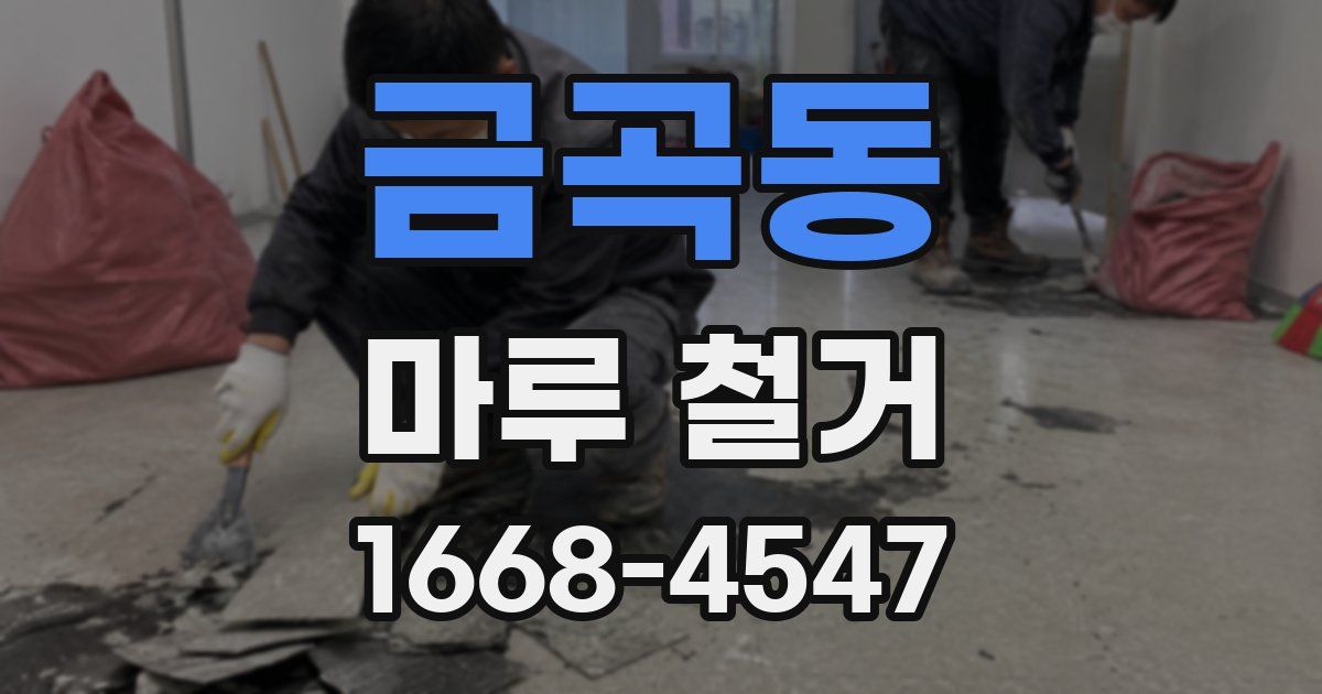 금곡동 마루 철거