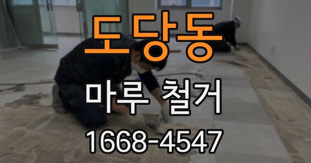 도당동 마루 철거