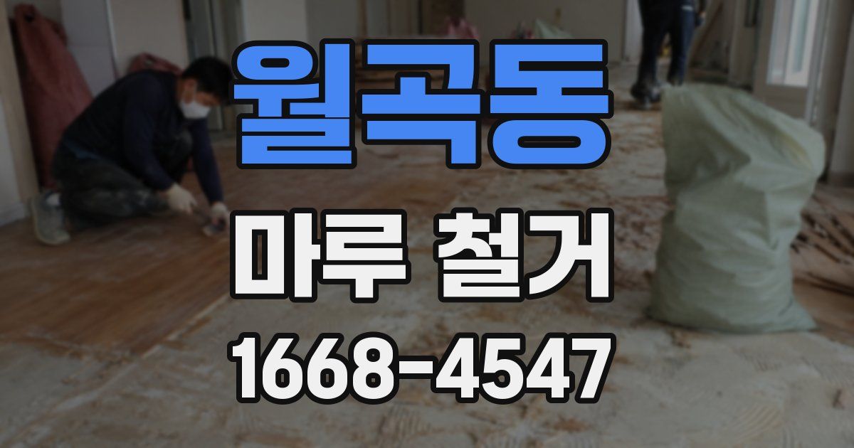 월곡동 마루 철거