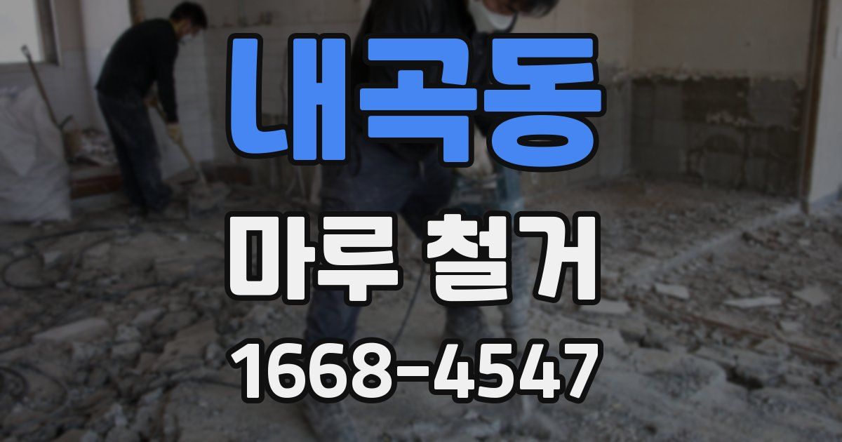 내곡동 마루 철거