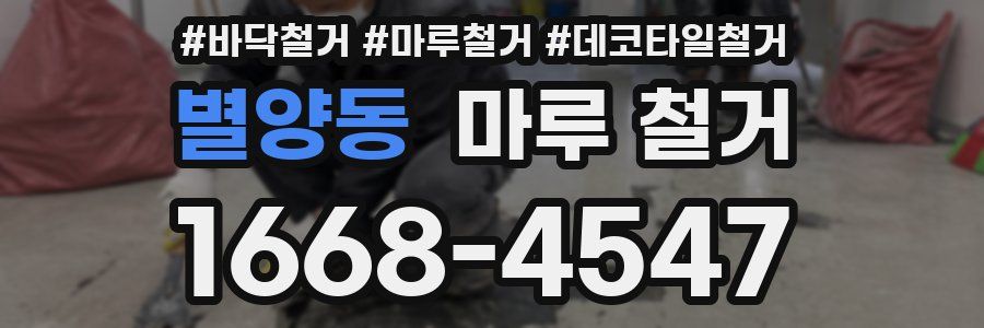별양동 마루 철거