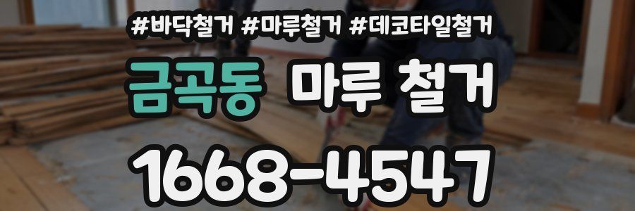 금곡동 마루 철거