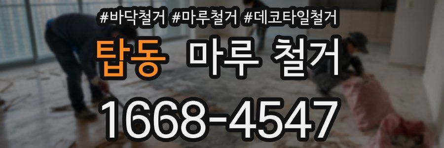 탑동 마루 철거