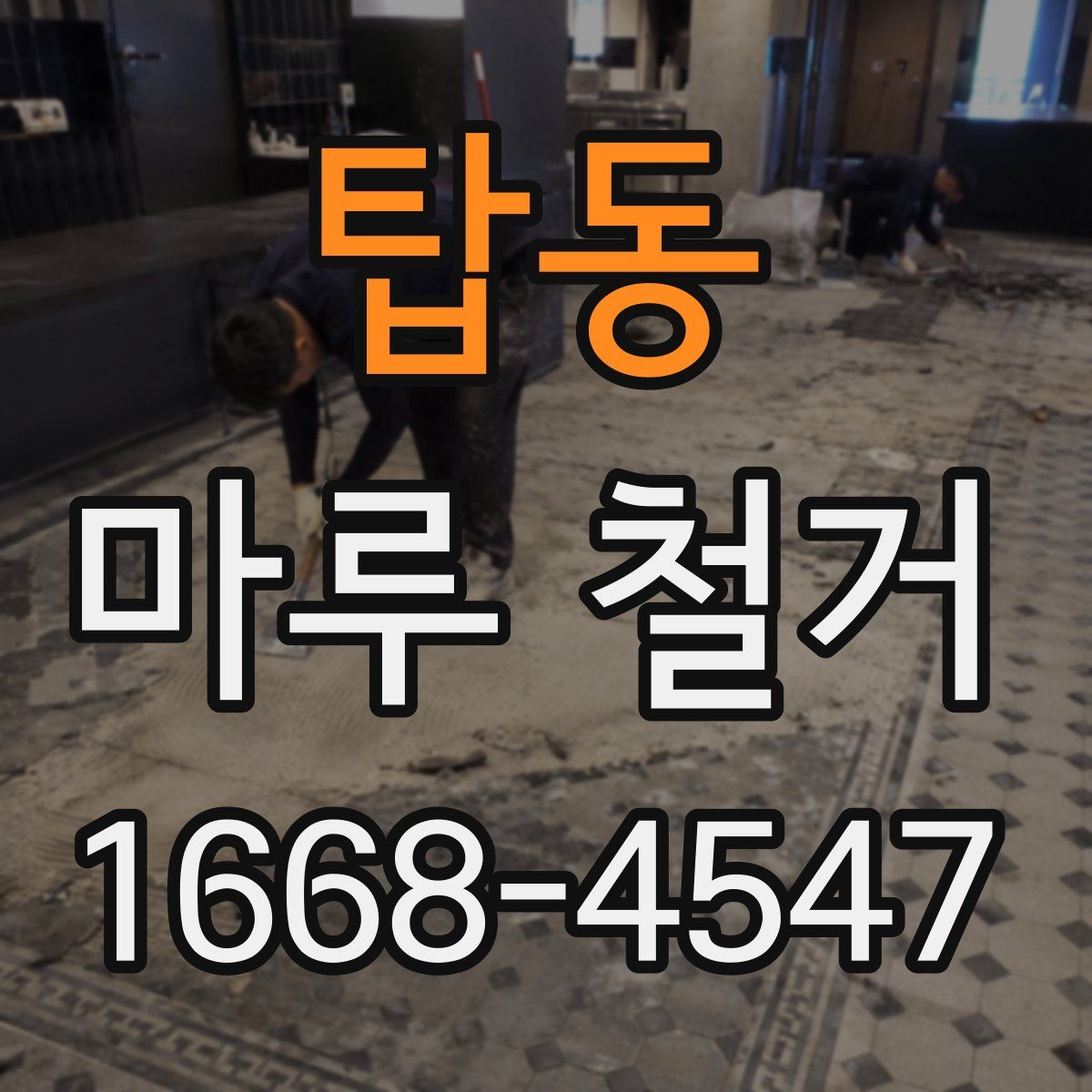 탑동 마루 철거