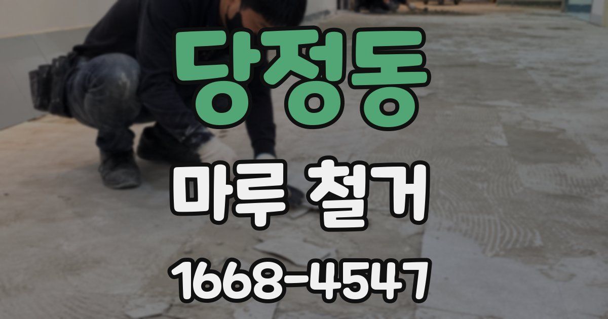 당정동 마루 철거