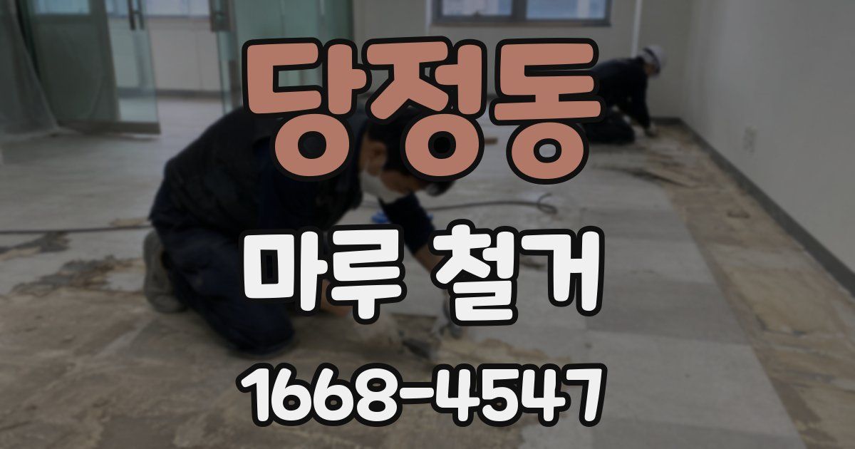 당정동 마루 철거