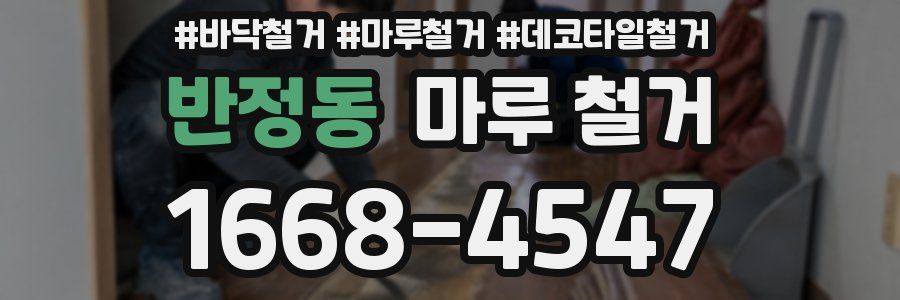 반정동 마루 철거