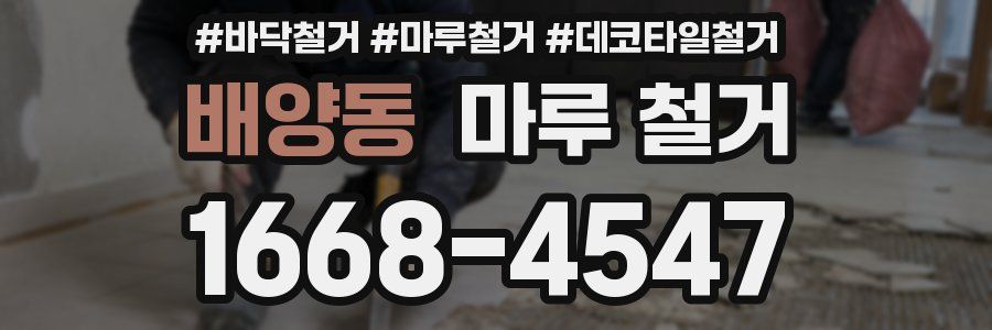 배양동 마루 철거