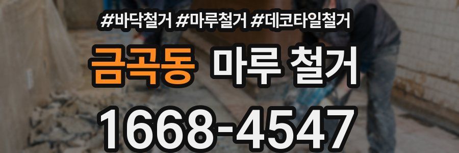 금곡동 마루 철거