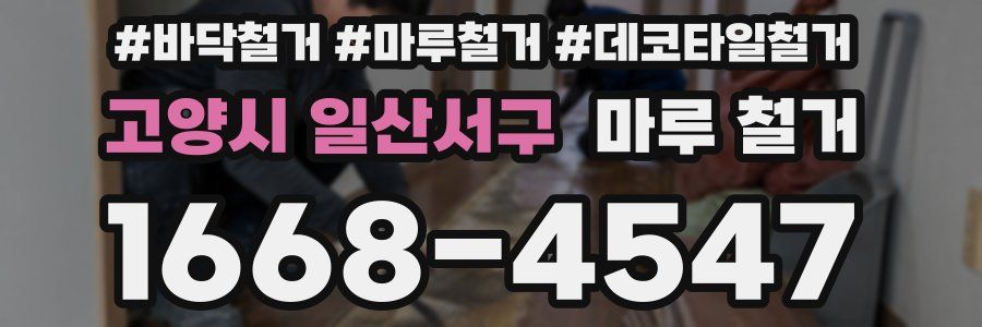 고양시 일산서구 마루 철거