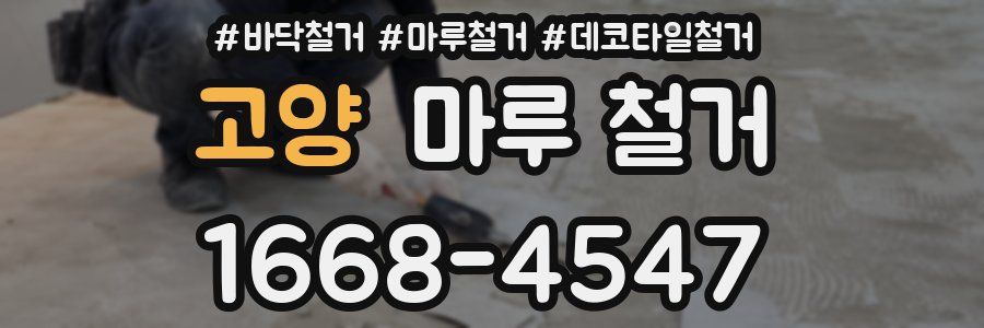 고양 마루 철거