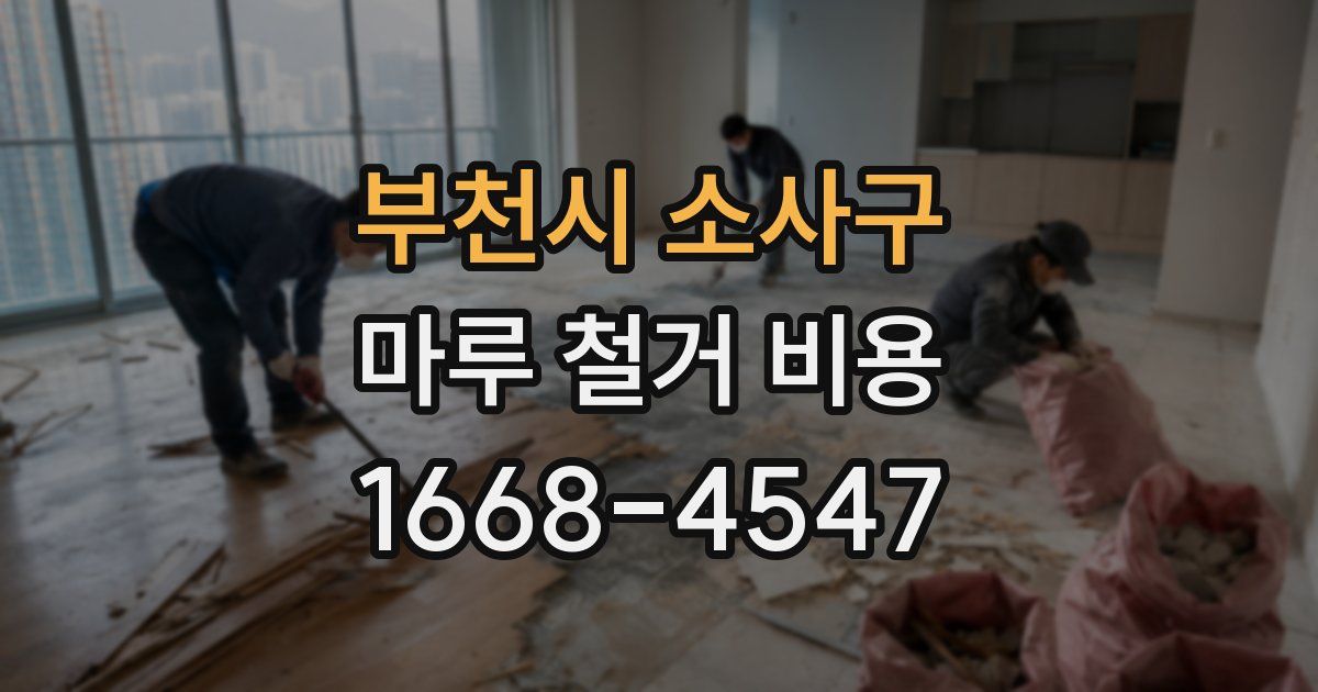 부천시 소사구 마루 철거 비용