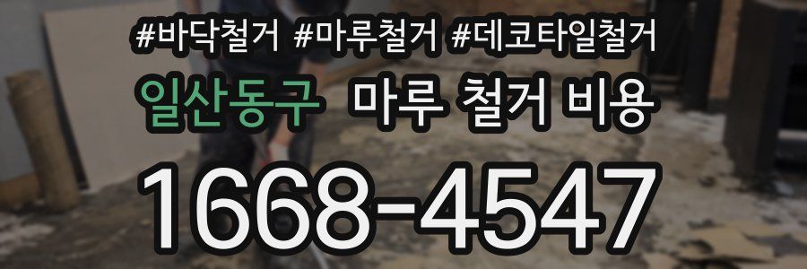 일산동구 마루 철거 비용