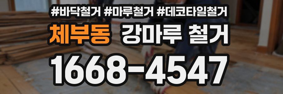체부동 강마루 철거