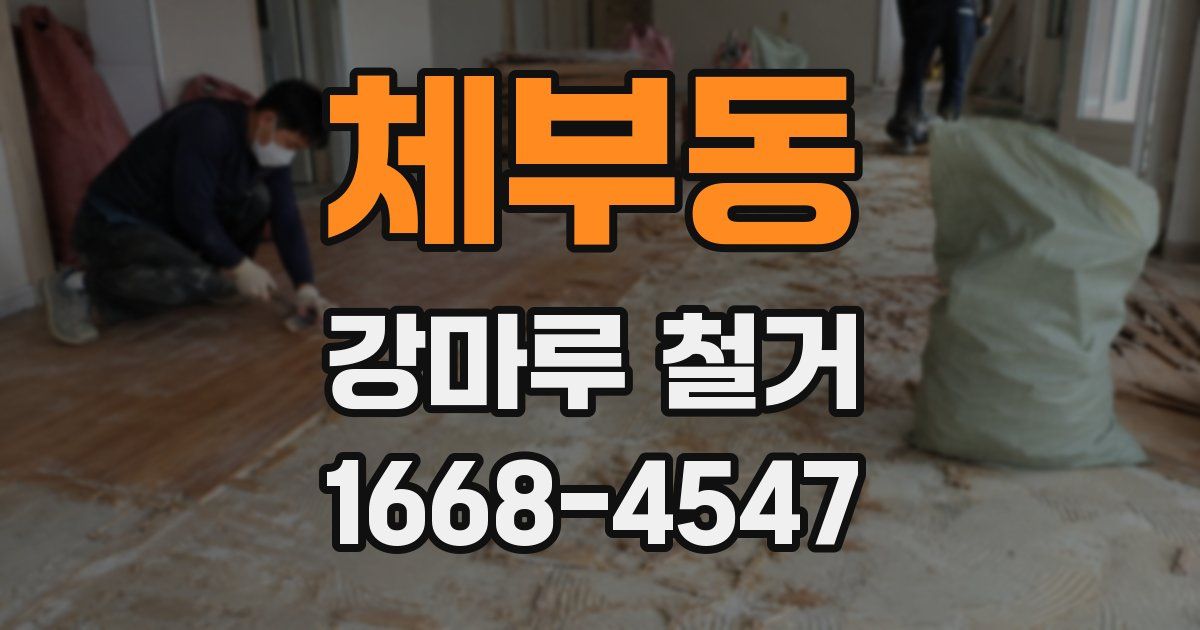 체부동 강마루 철거