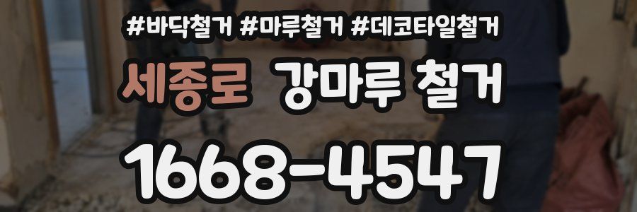 세종로 강마루 철거
