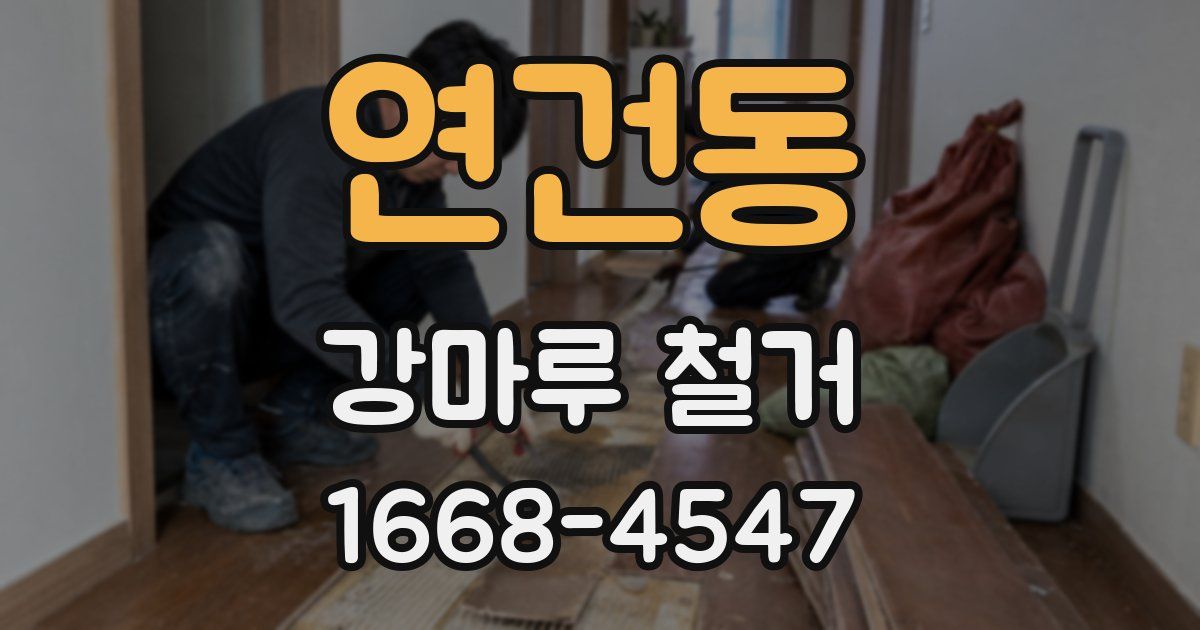 연건동 강마루 철거