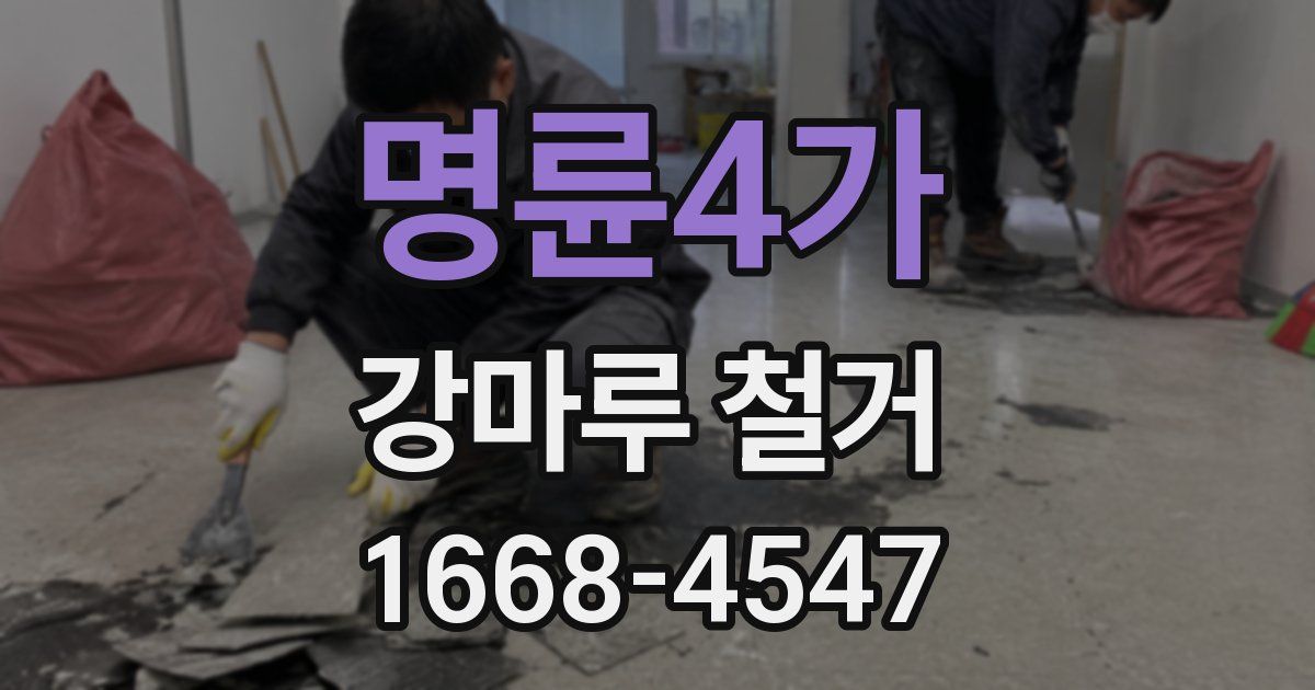 명륜4가 강마루 철거