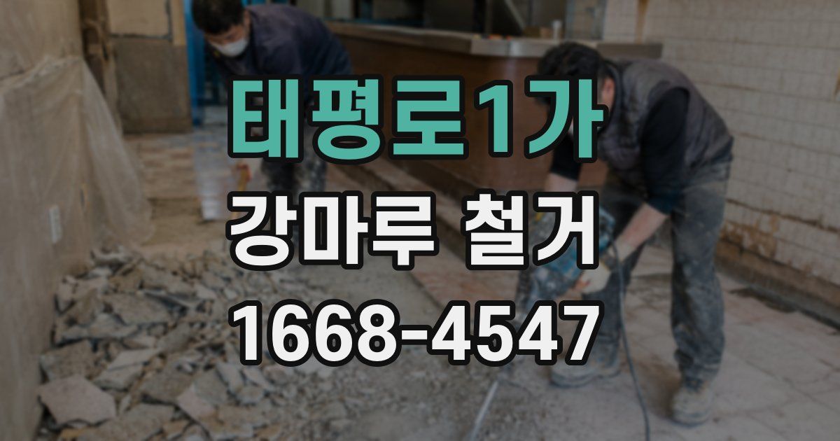 태평로1가 강마루 철거