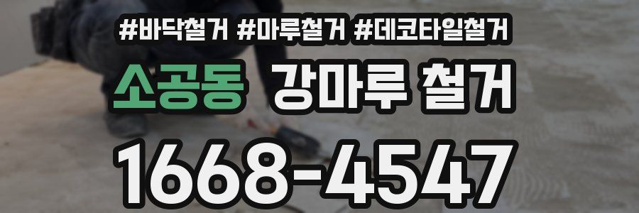 소공동 강마루 철거