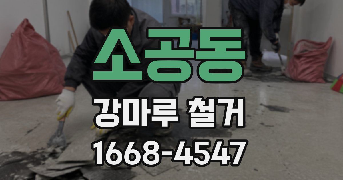 소공동 강마루 철거