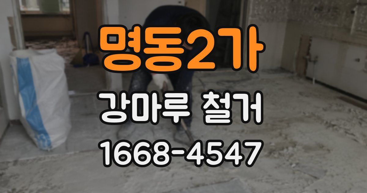 명동2가 강마루 철거
