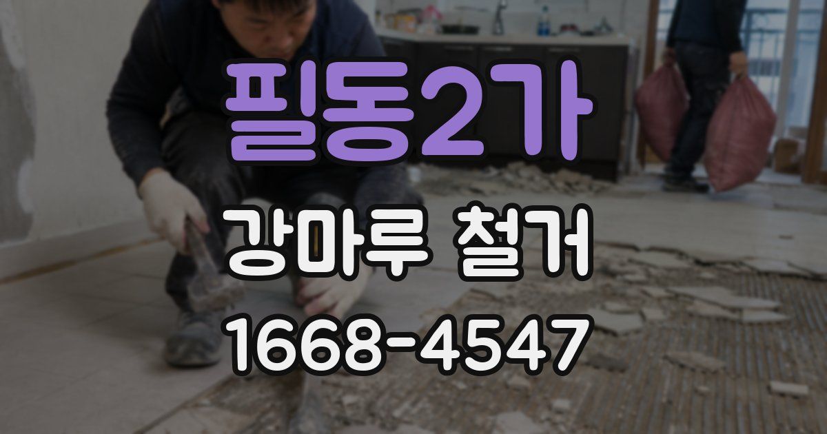 필동2가 강마루 철거