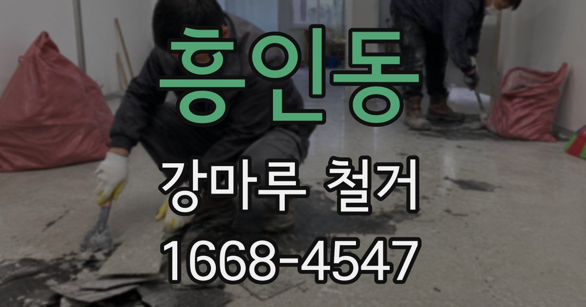 흥인동 강마루 철거