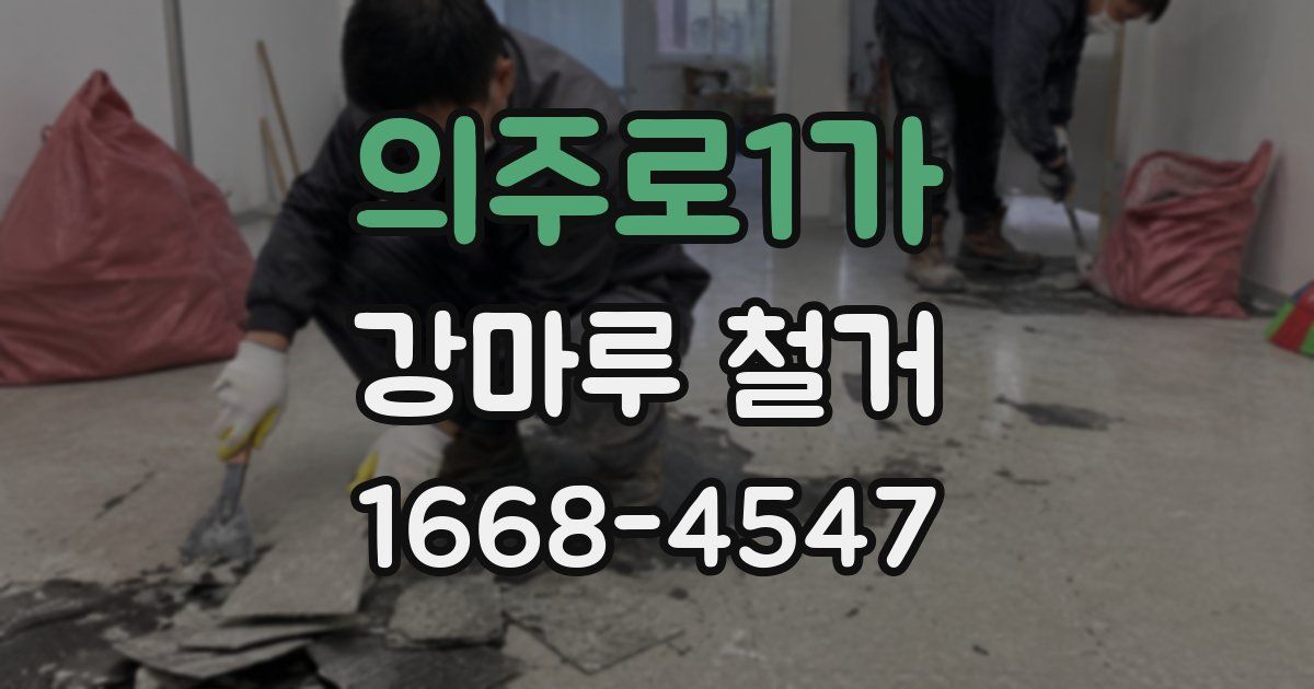 의주로1가 강마루 철거