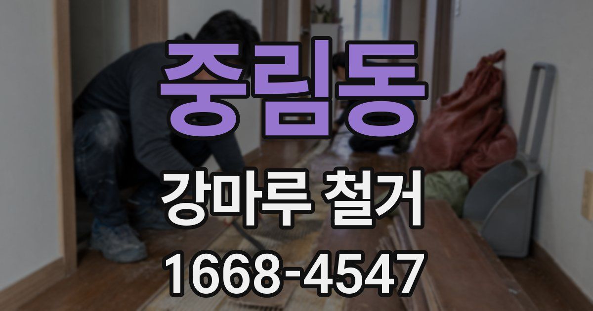 중림동 강마루 철거