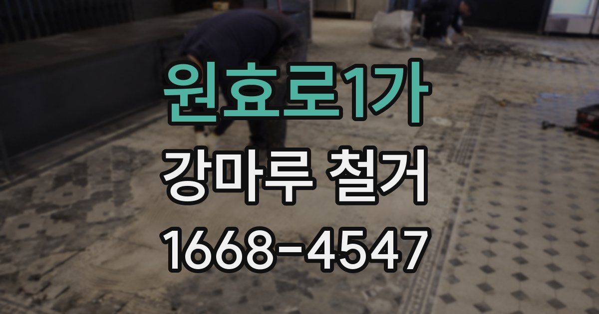 원효로1가 강마루 철거