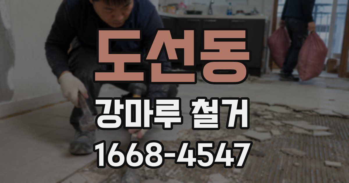 도선동 강마루 철거
