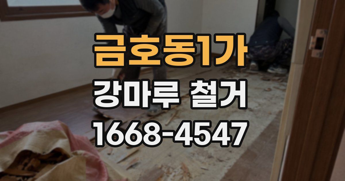 금호동1가 강마루 철거