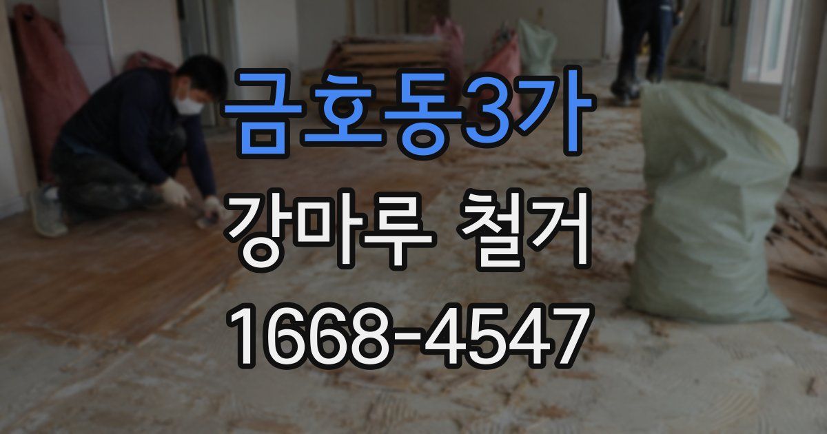 금호동3가 강마루 철거