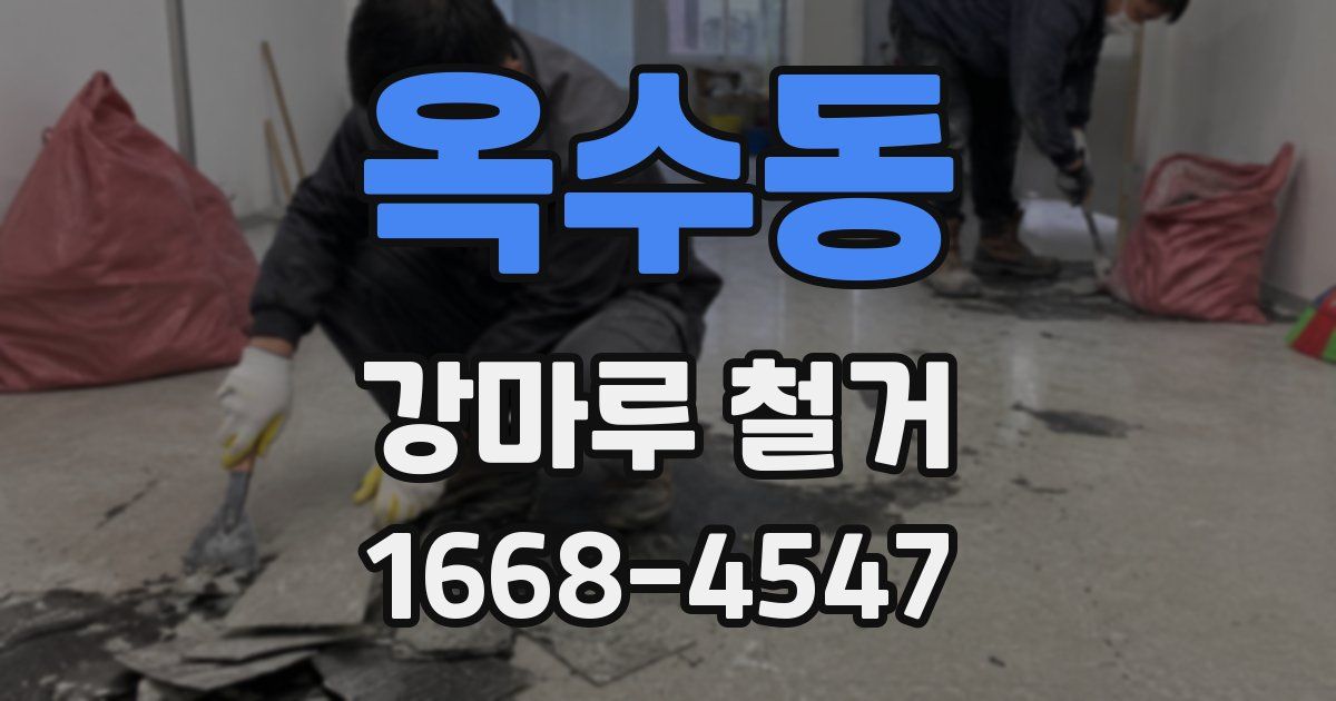 옥수동 강마루 철거