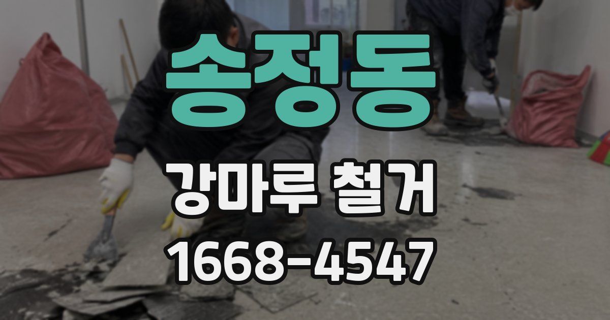 송정동 강마루 철거