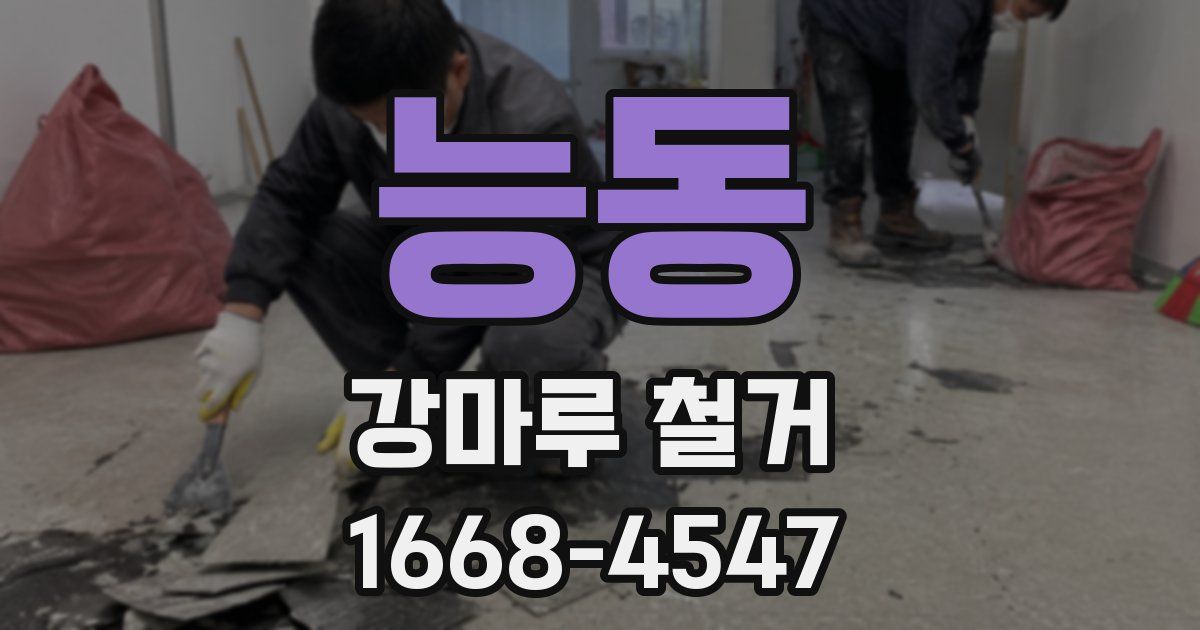 능동 강마루 철거