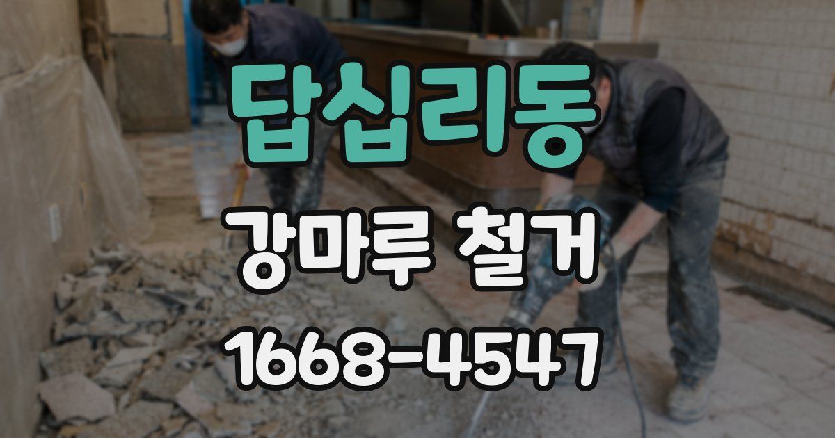 답십리동 강마루 철거
