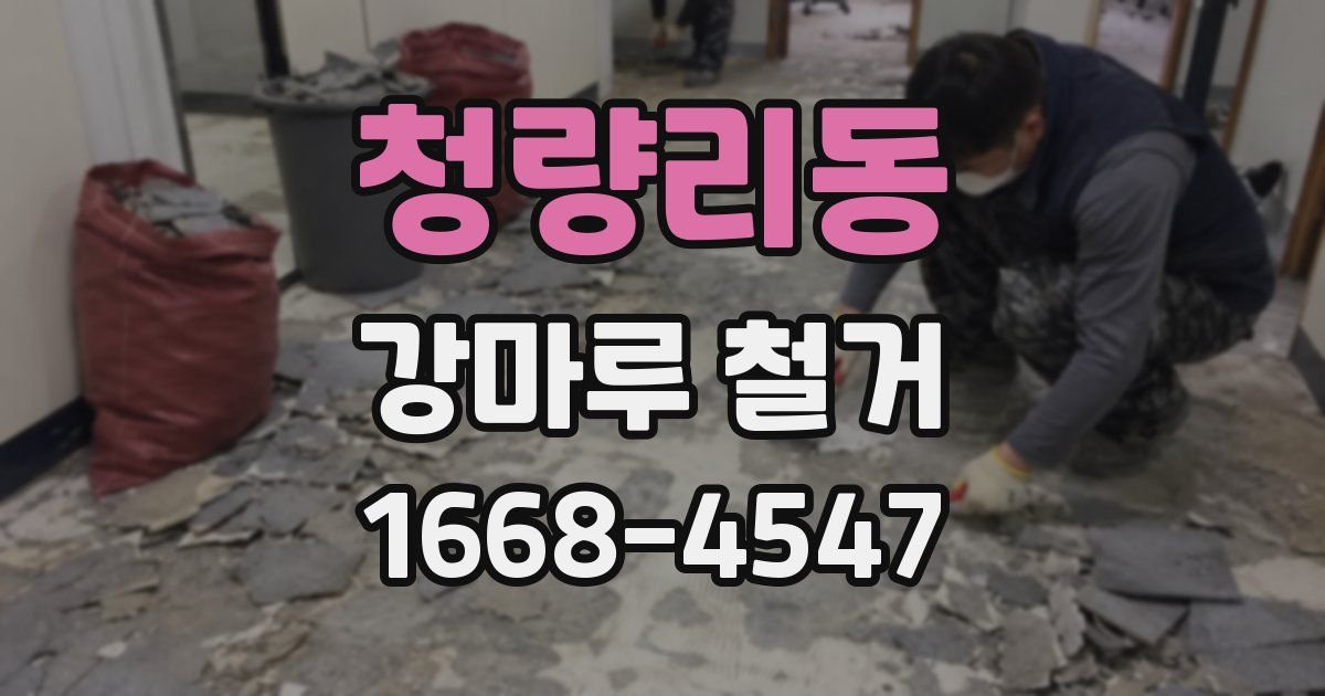 청량리동 강마루 철거