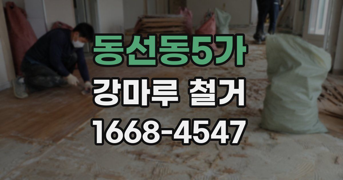 동선동5가 강마루 철거