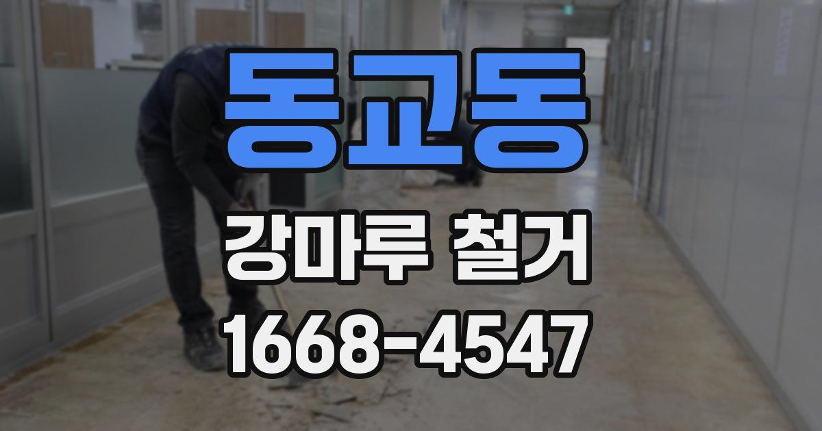 동교동 강마루 철거