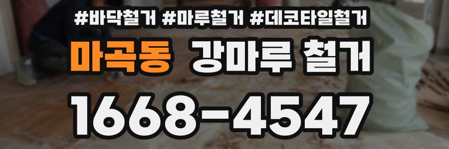 마곡동 강마루 철거