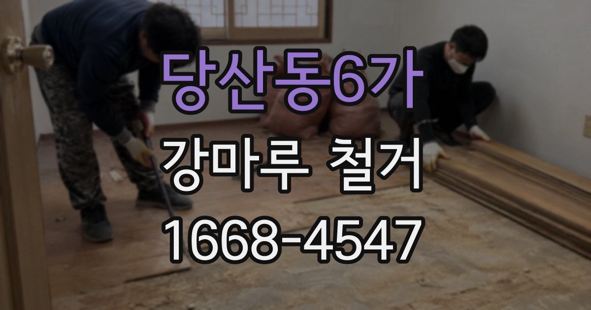 당산동6가 강마루 철거