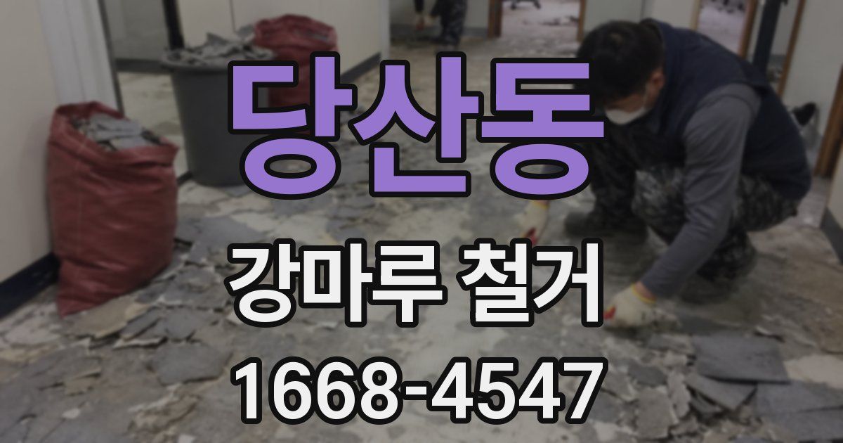 당산동 강마루 철거