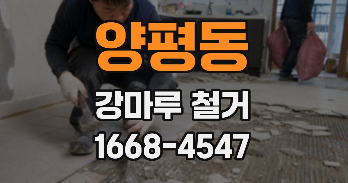 양평동 강마루 철거