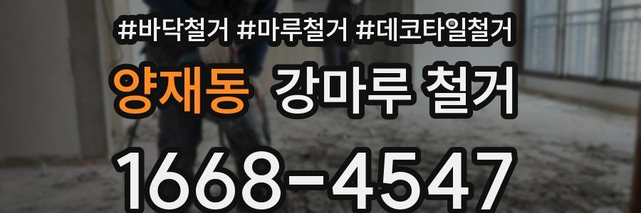양재동 강마루 철거
