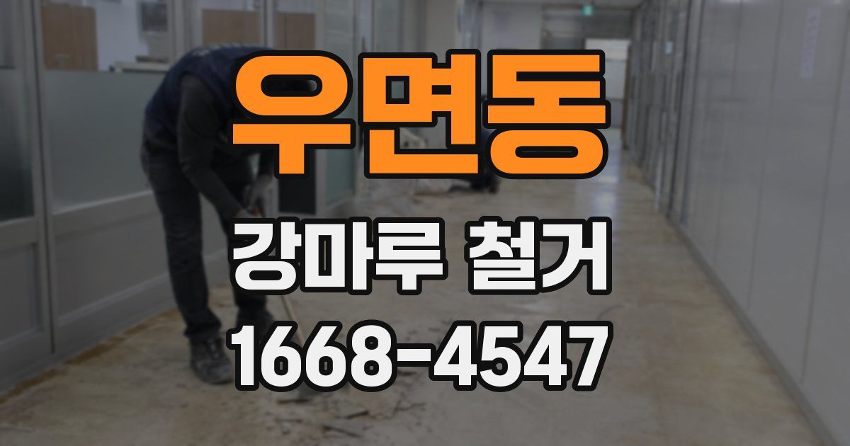 우면동 강마루 철거