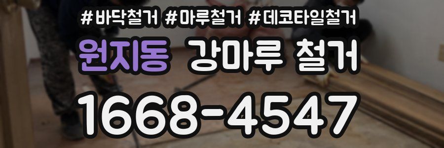 원지동 강마루 철거