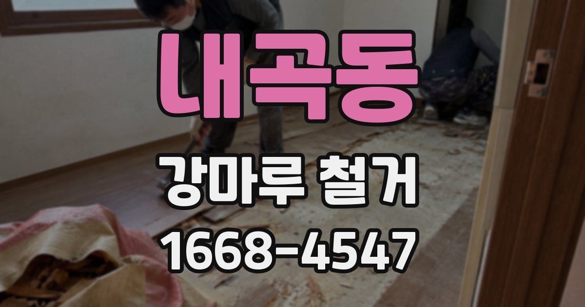 내곡동 강마루 철거