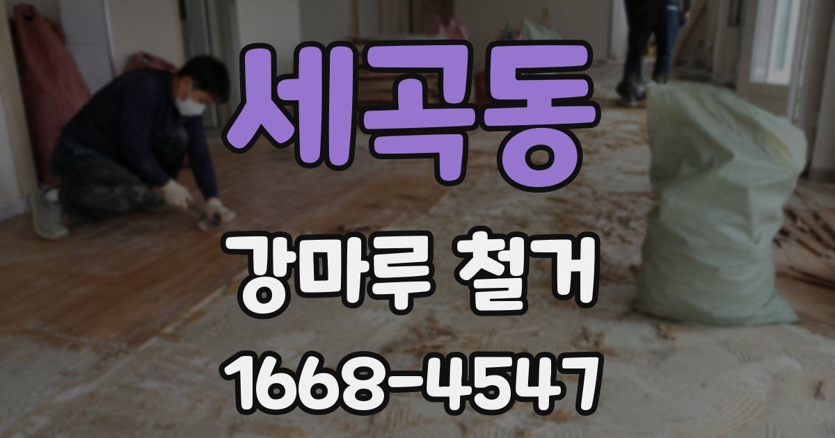 세곡동 강마루 철거